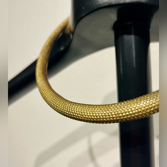 Vintage Textured Gold-tone Choker Necklace - Picture 2 of 3